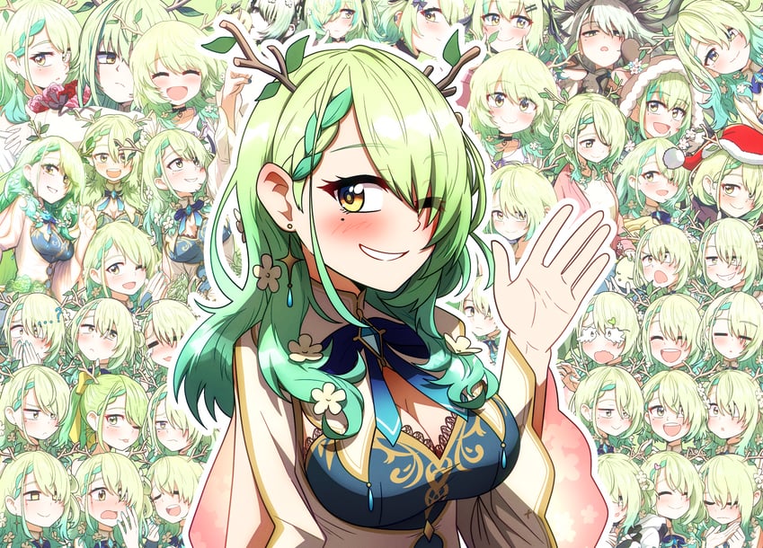 ceres fauna (hololive and 1 more) drawn by ddolbang