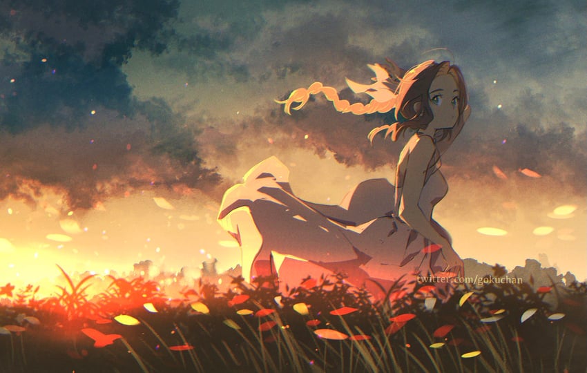 aerith gainsborough (final fantasy and 2 more) drawn by goku-chan