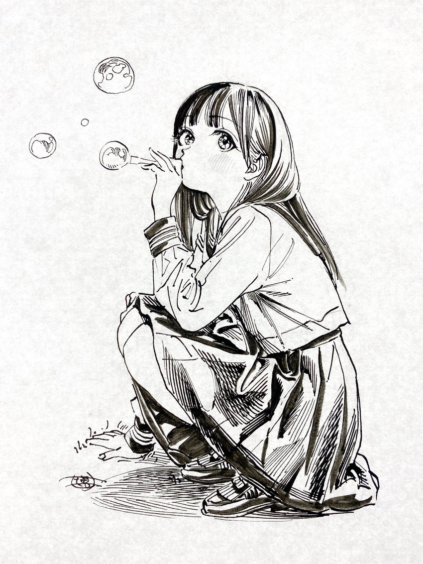 akebi komichi (akebi-chan no serafuku) drawn by hiro_(dismaless)