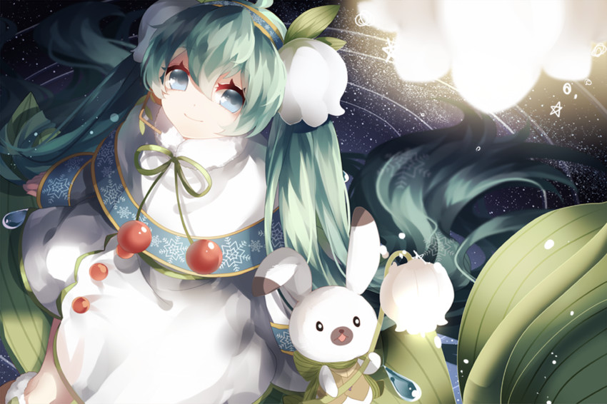 hatsune miku, yuki miku, and rabbit yukine (vocaloid) drawn by shouen_kigashi