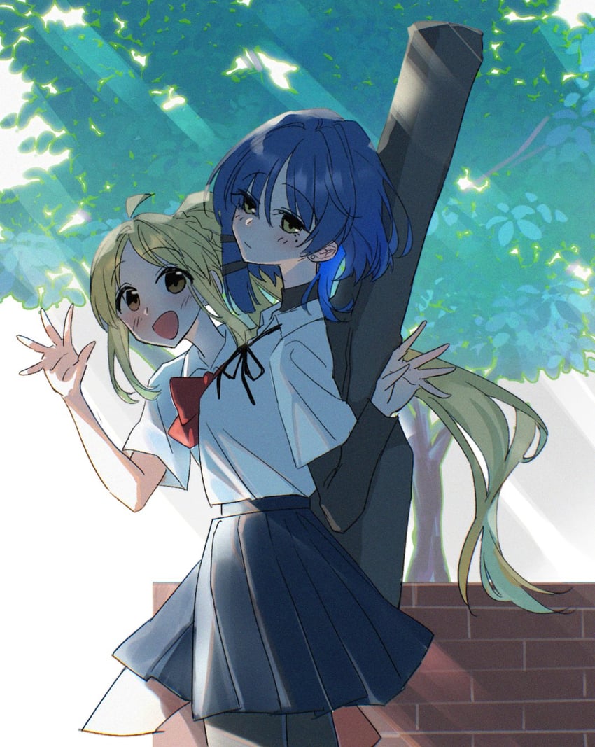 ijichi nijika and yamada ryo (bocchi the rock!) drawn by sakauri_rk