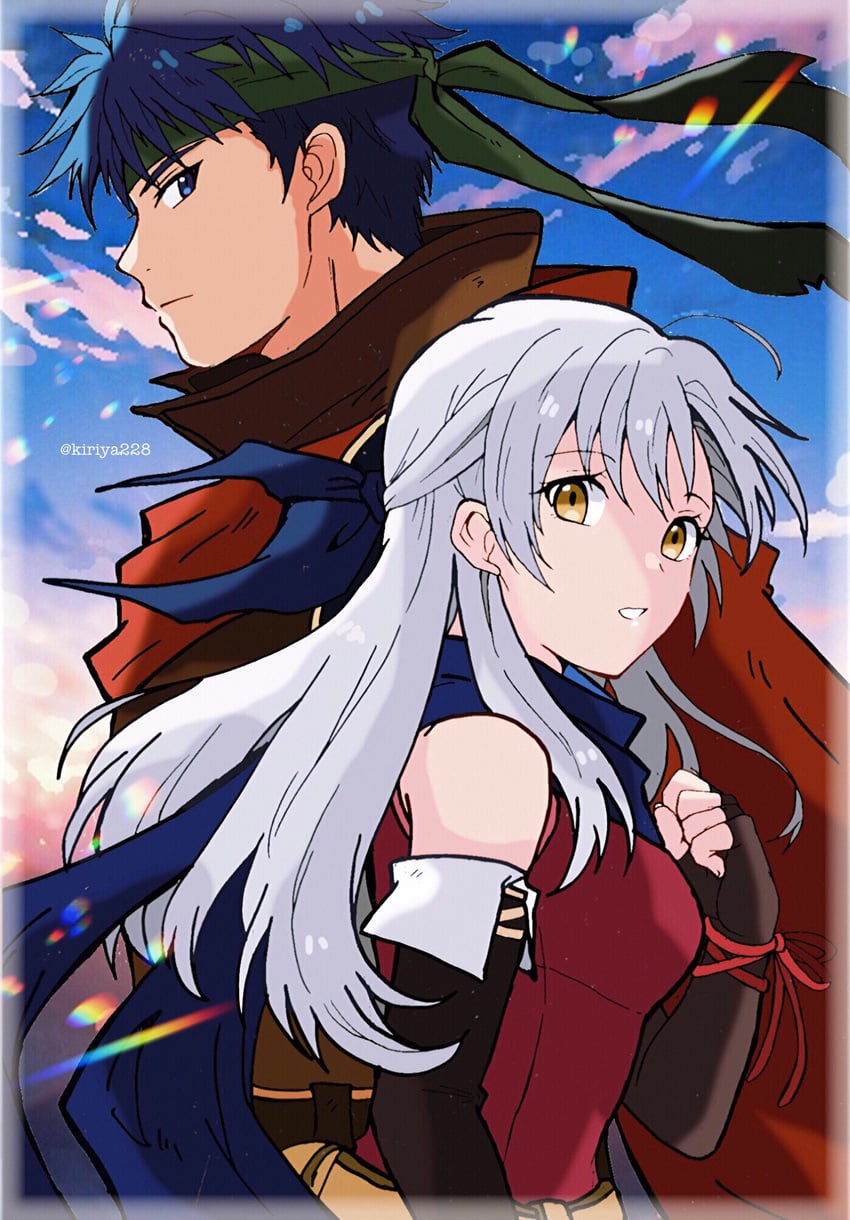 ike and micaiah (fire emblem and 1 more) drawn by kiriya_(552260)