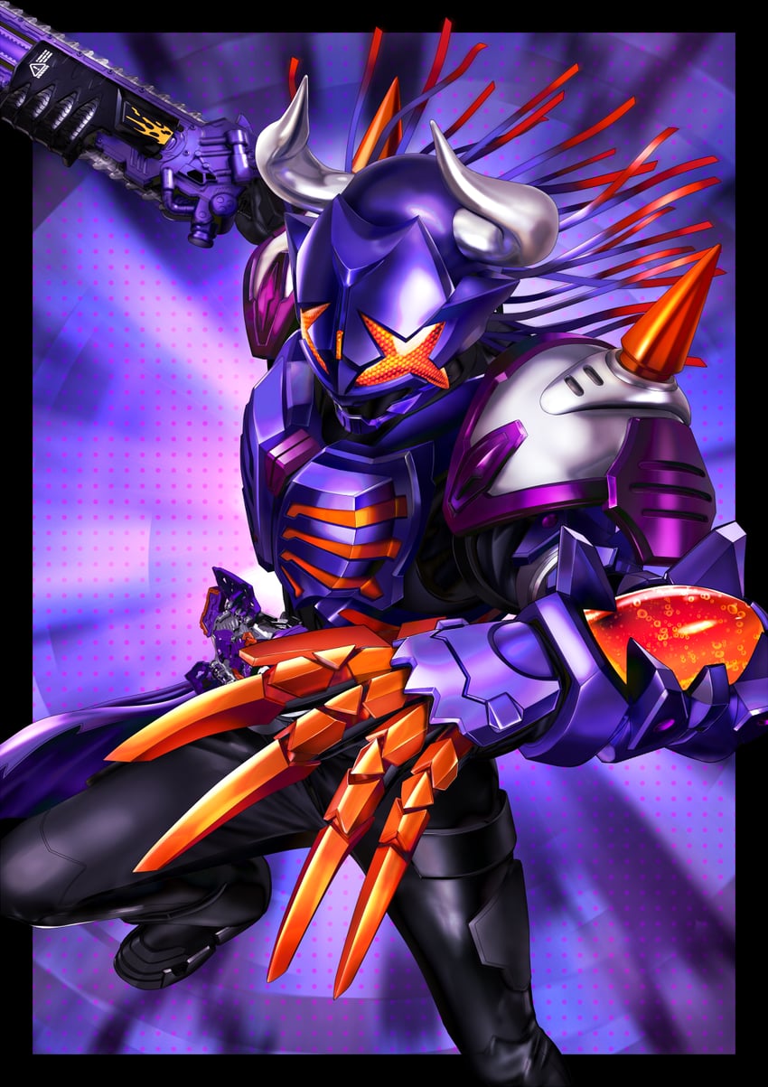 kamen rider buffa (kamen rider and 1 more) drawn by masukudo_(hamamoto_hikaru)