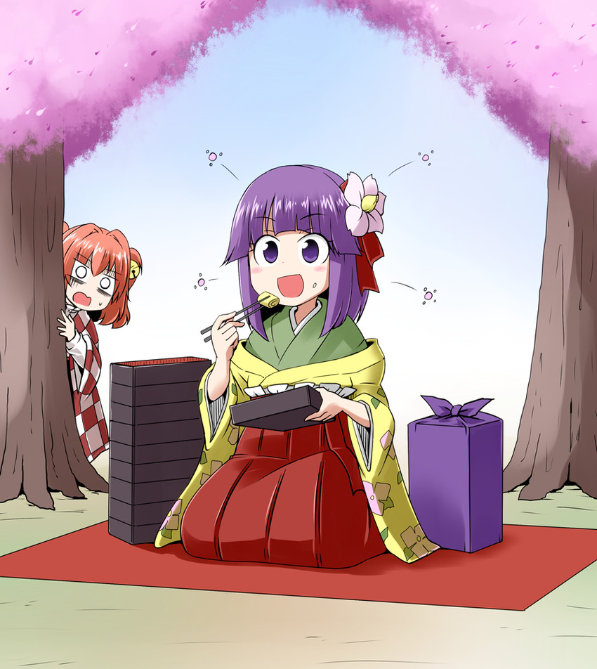 hieda no akyuu and motoori kosuzu (touhou) drawn by kousei_(public_planet)