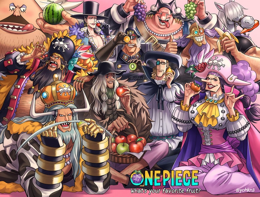 marshall d. teach, jesus burgess, avalo pizarro, lafitte, van augur, and 6 more (one piece) drawn by youkan_(tako)