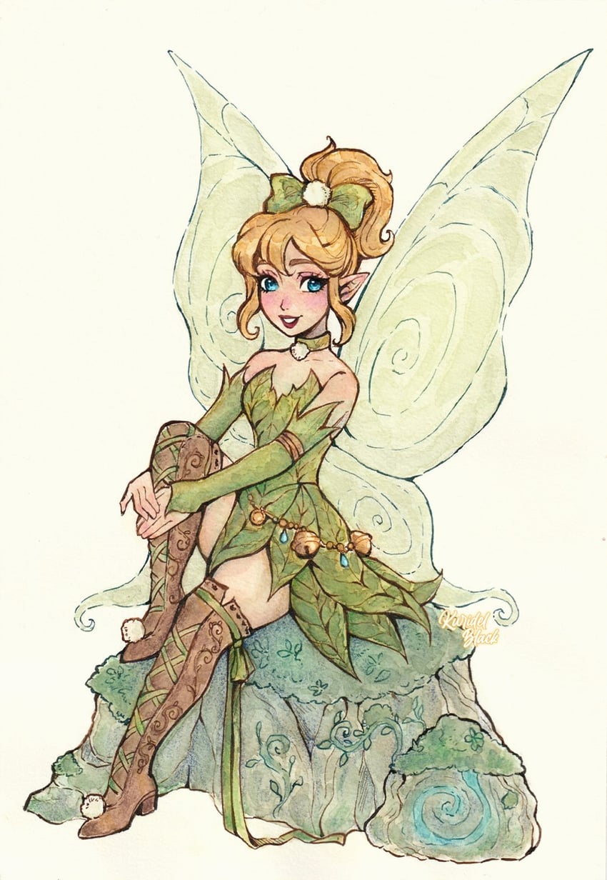 tinker bell (disney fairies) drawn by kuridel