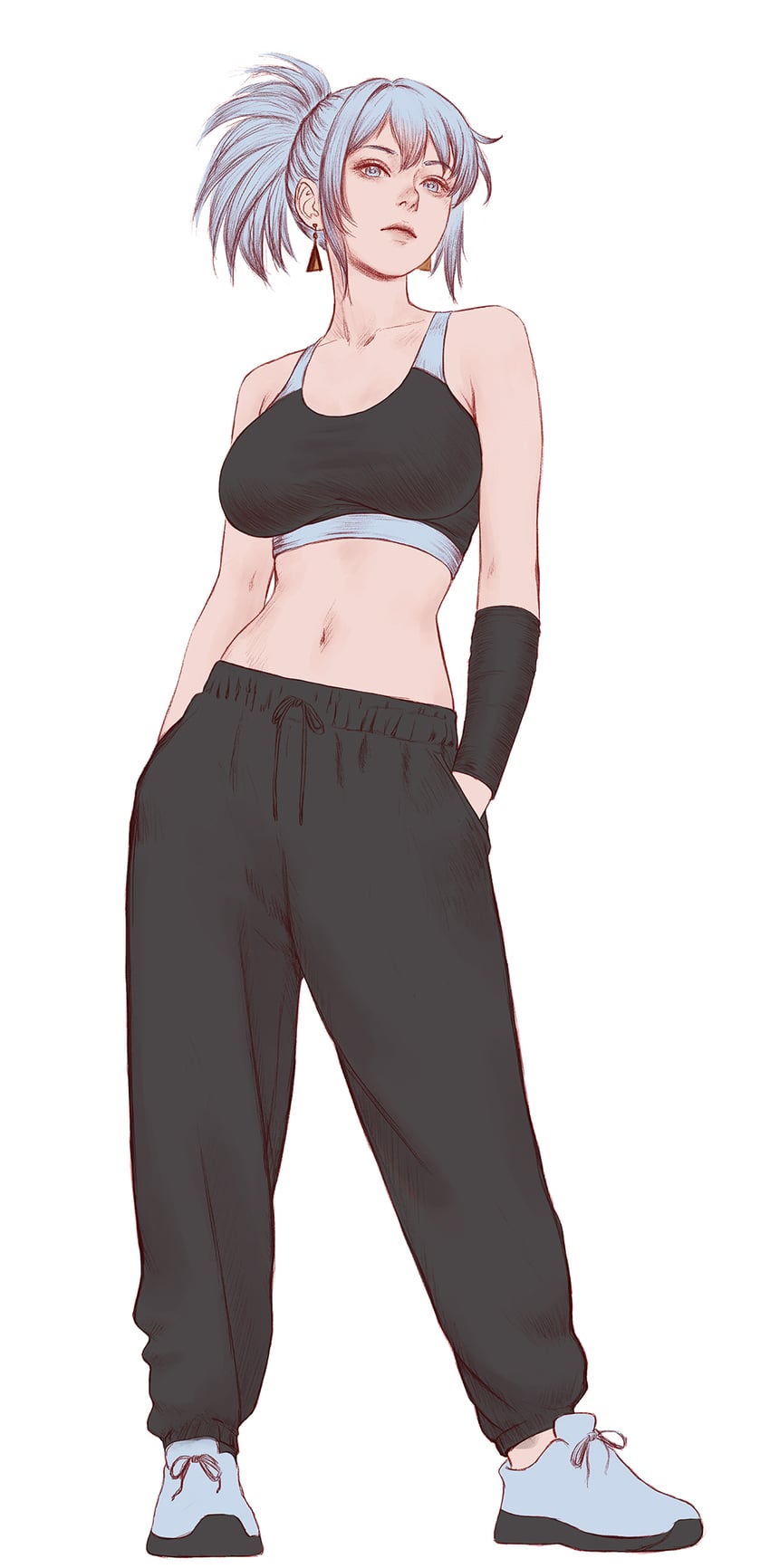 leona heidern (the king of fighters) drawn by chang_yu-shun