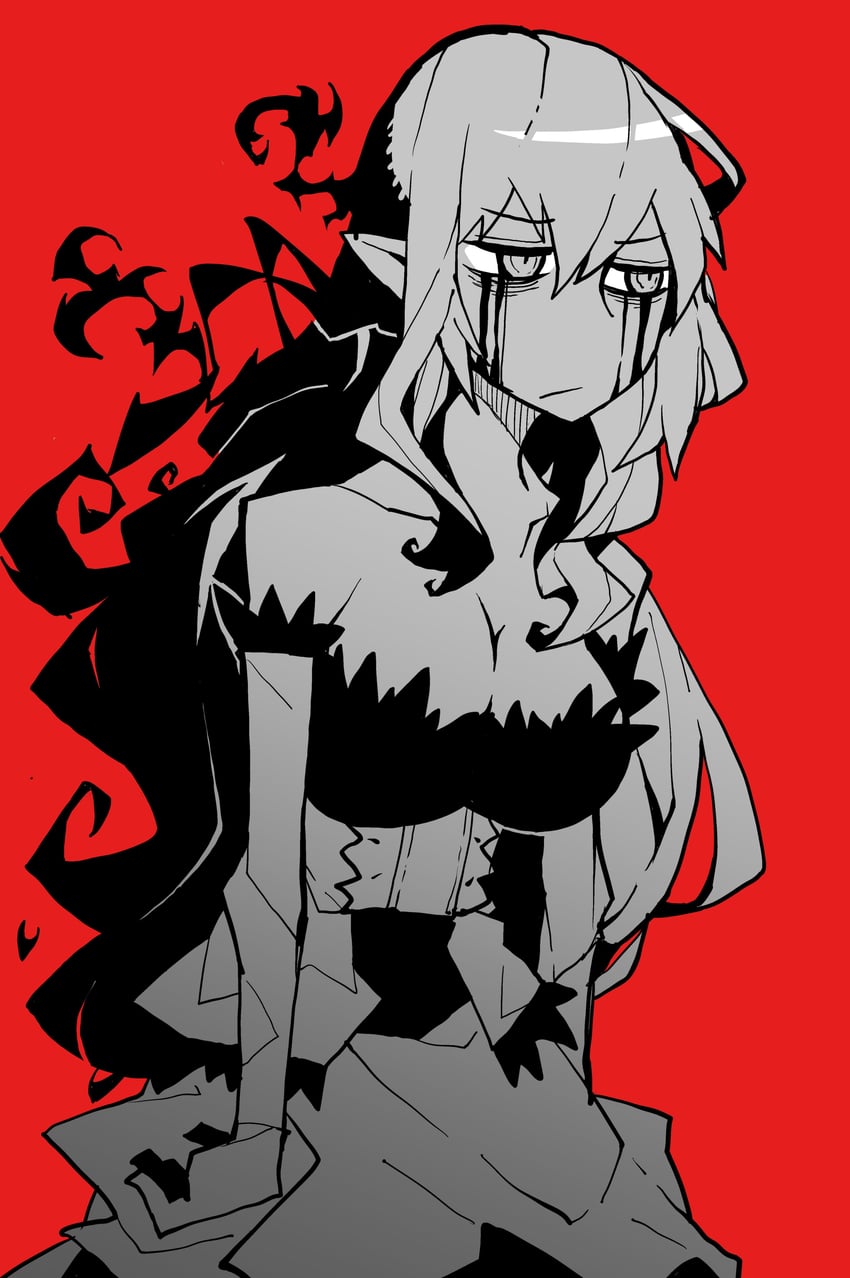 oshino shinobu and kiss-shot acerola-orion heart-under-blade (monogatari and 1 more) drawn by akableak