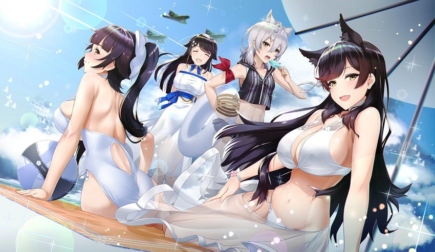 atago, takao, choukai, and maya (azur lane) drawn by kagiyama_(clave)