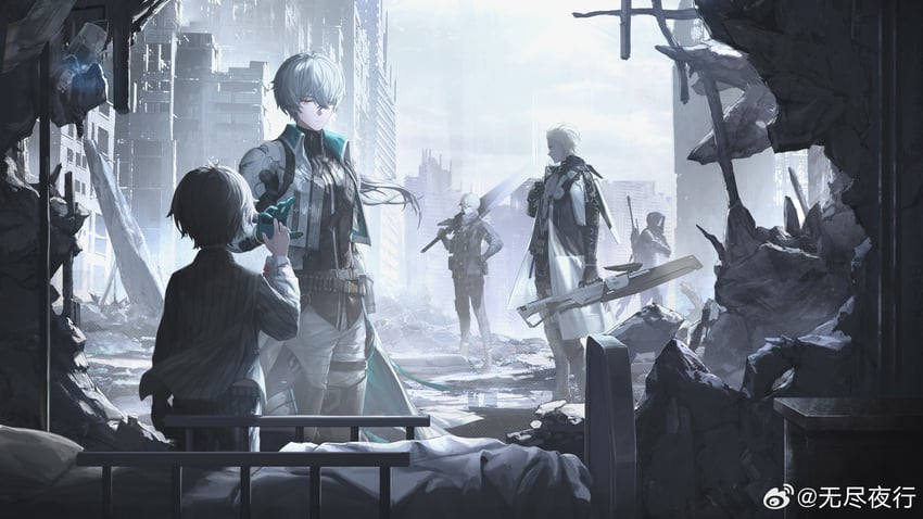 wanshi, kamui, chrome, wanshi: lucid dreamer, camu, and 3 more (punishing: gray raven) drawn by wu_lun_wujin