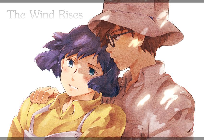 horikoshi jirou and satomi naoko (kaze tachinu) drawn by honoboooono