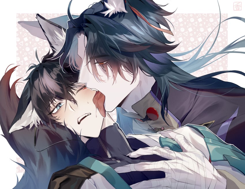 dan heng and blade (honkai and 1 more) drawn by jasminetee