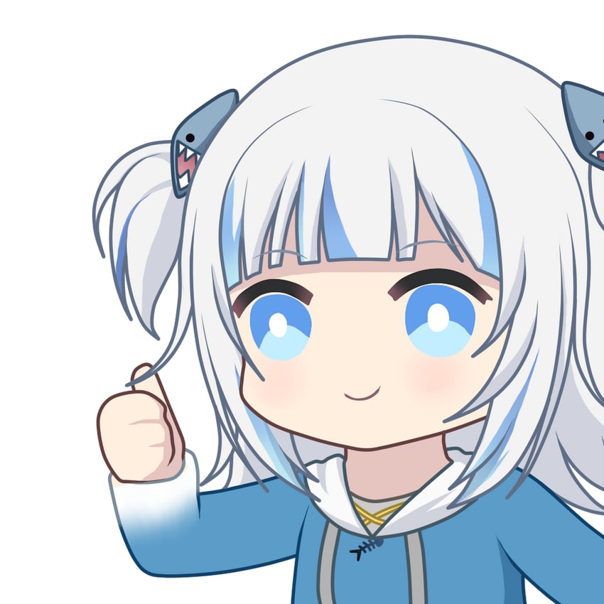 gawr gura (hololive and 1 more) drawn by zephylyne