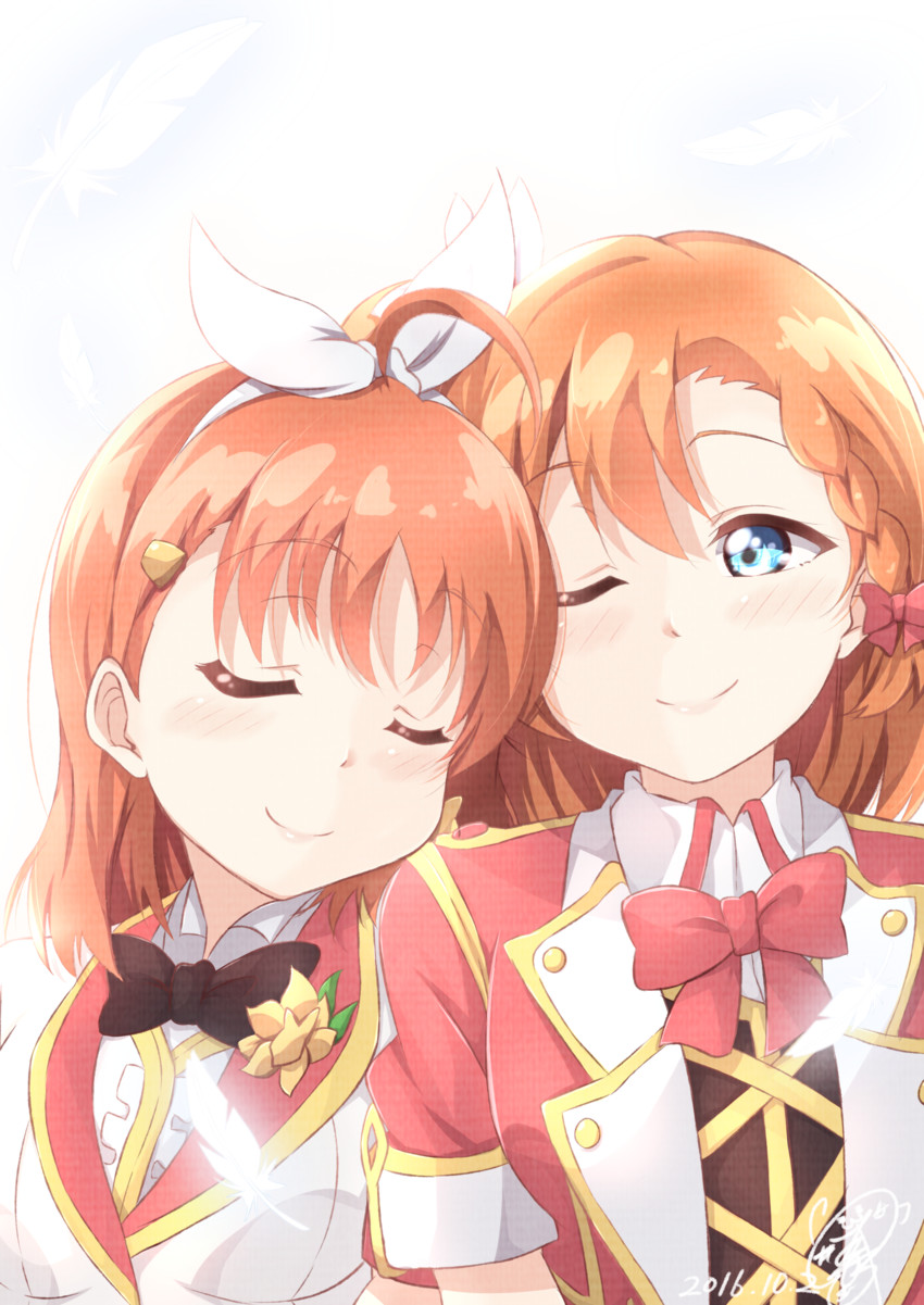 kosaka honoka and takami chika (love live! and 2 more) drawn by yusuka_yuu
