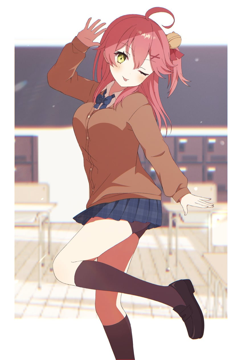 sakura miko (hololive and 1 more) drawn by momoniru