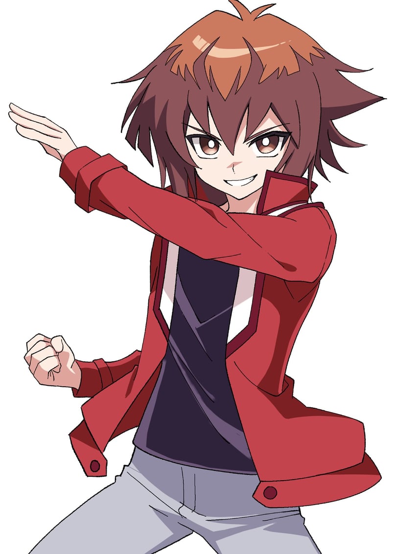 yuki judai (yu-gi-oh! and 1 more) drawn by niyane