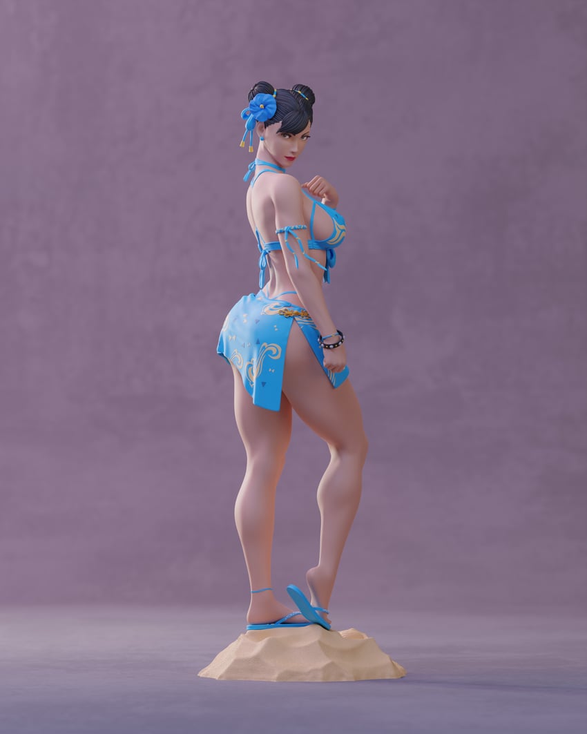 chun-li (street fighter) drawn by leandro_abe
