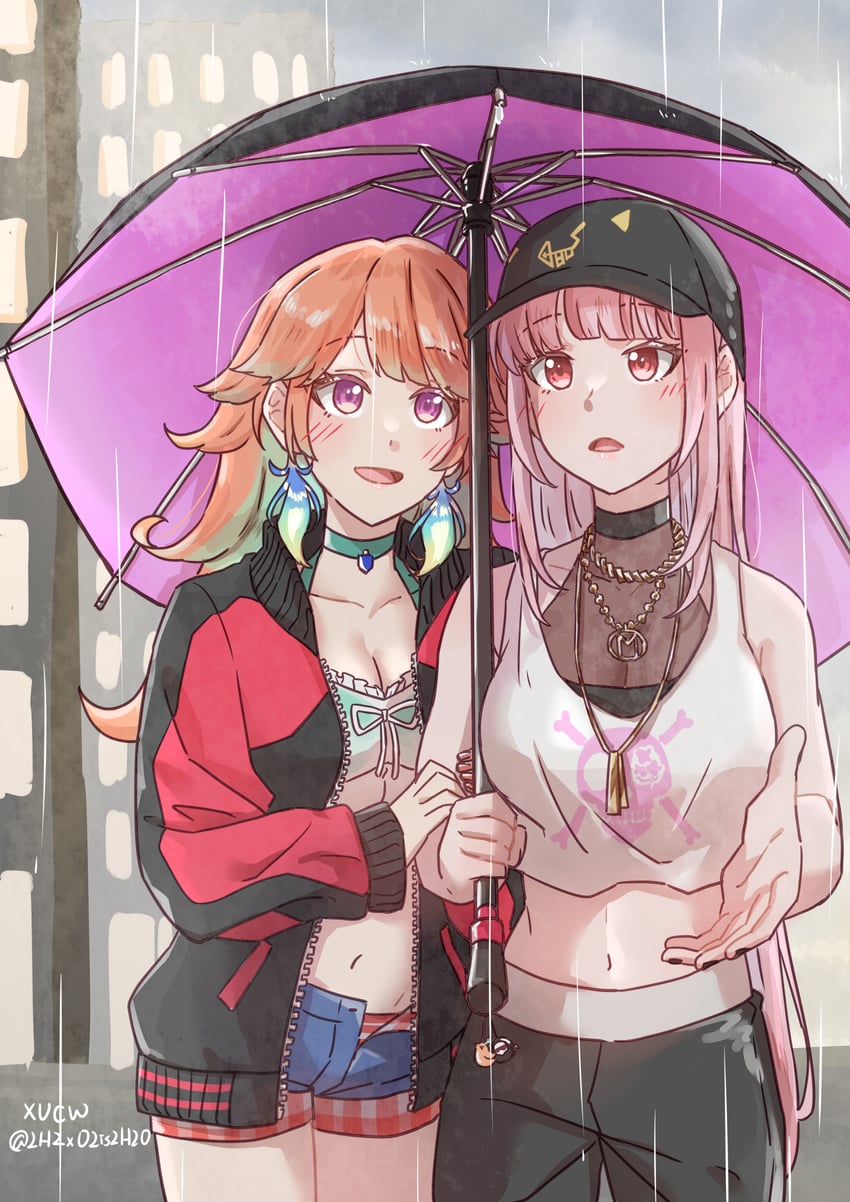 mori calliope and takanashi kiara (hololive and 1 more) drawn by xu_chin-wen