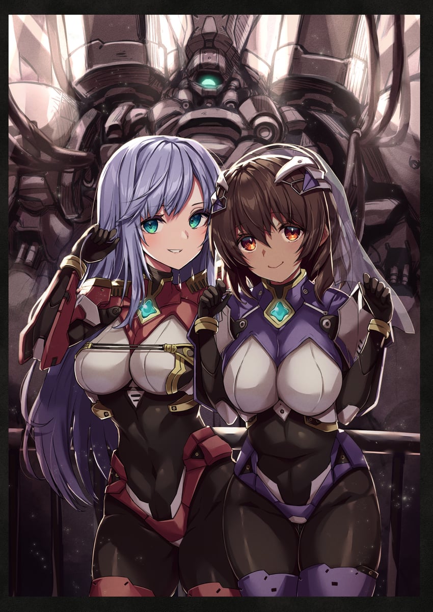 sharifah ozdil and alexandra viktorovna dashkova (original) drawn by ral_(ralf)