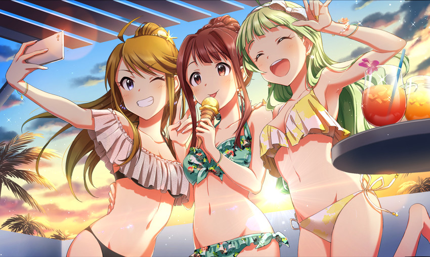 tokoro megumi, tanaka kotoha, and shimabara elena (idolmaster and 1 more) drawn by zattape