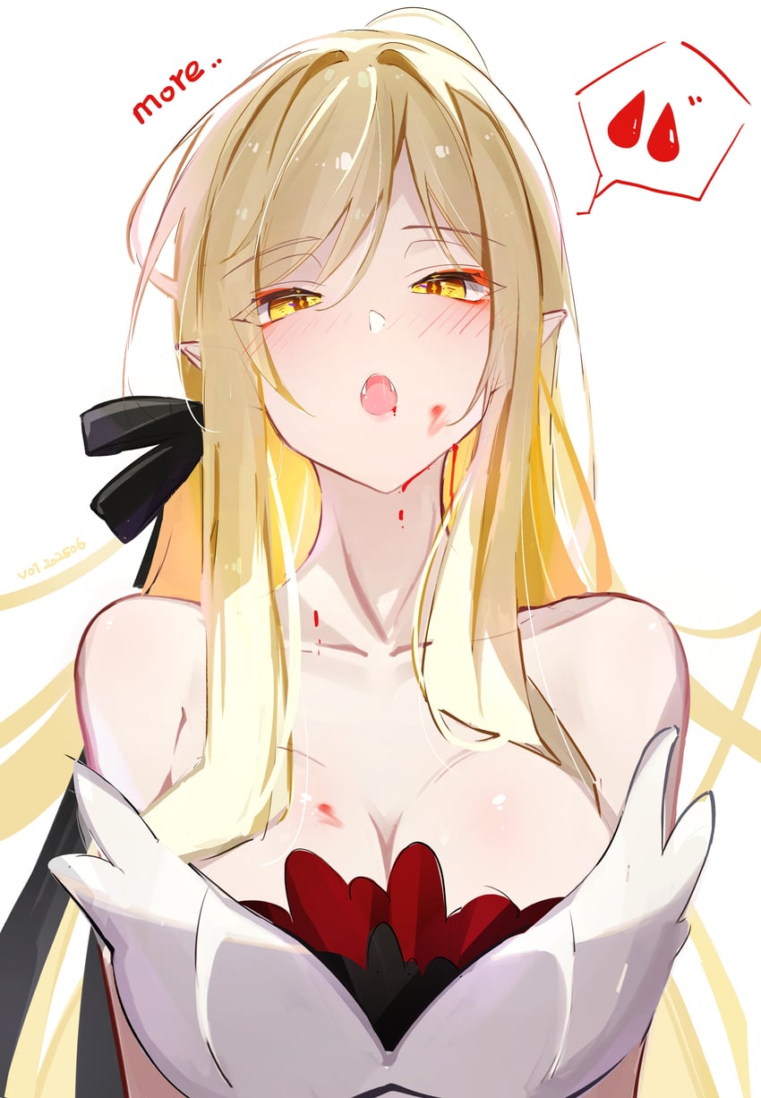 oshino shinobu and kiss-shot acerola-orion heart-under-blade (monogatari) drawn by voi_271