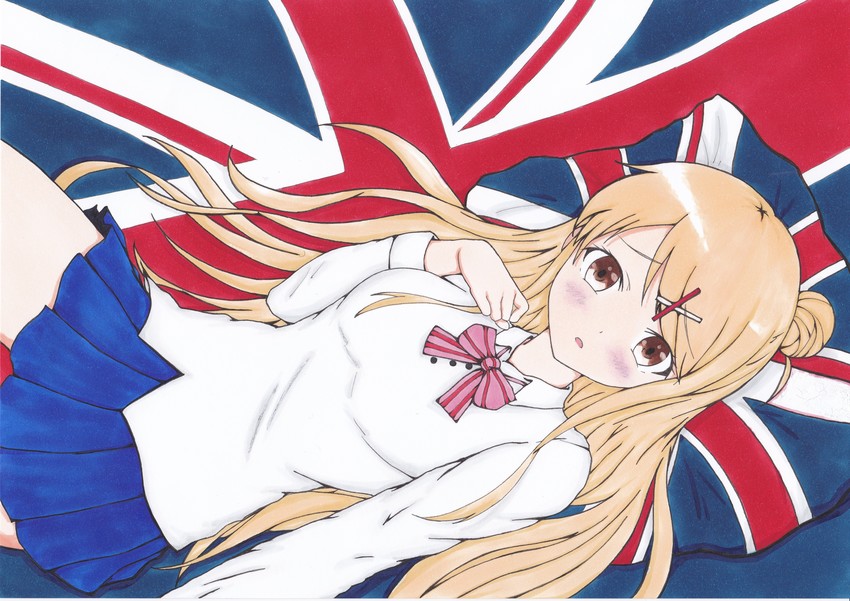 kujou karen (kin-iro mosaic) drawn by bocchi_by_beisyu