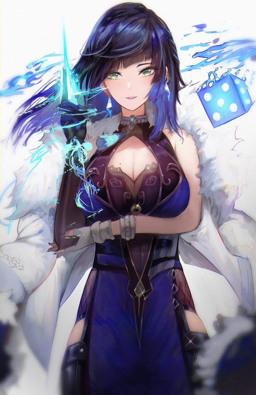 yelan (genshin impact) drawn by yonesdraws