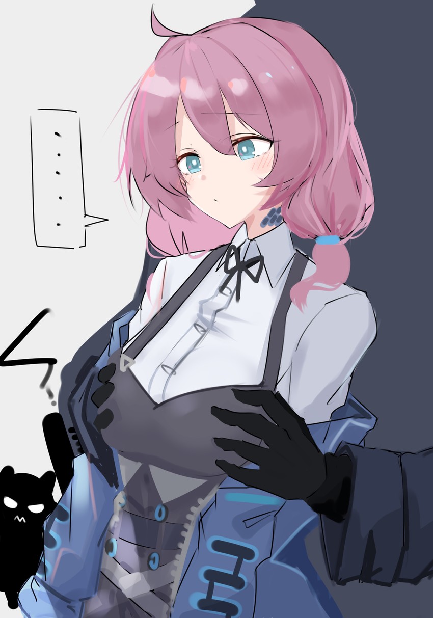 doctor, blue poison, and glaucus (arknights) drawn by asususususu