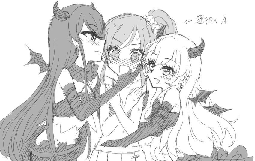hoshimiya ichigo, kiriya aoi, and shibuki ran (aikatsu!) drawn by sou_(mgn)