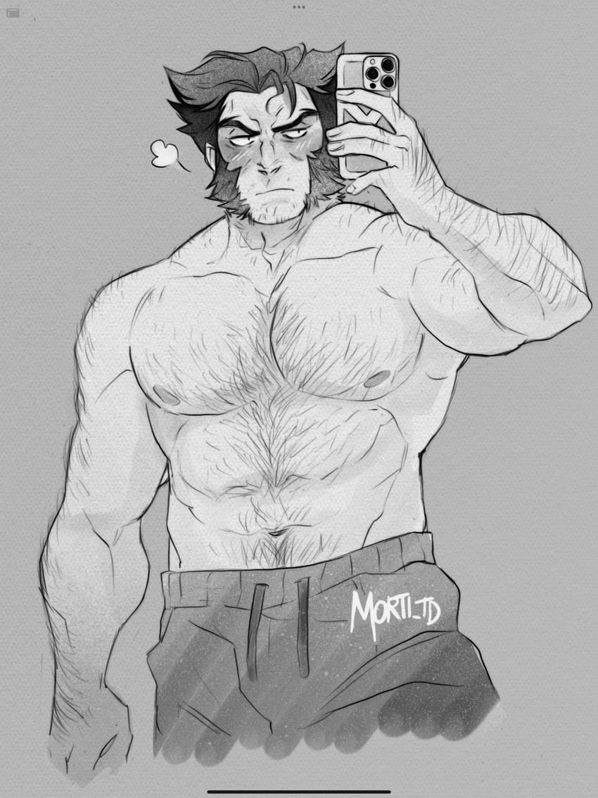 wolverine (marvel and 1 more) drawn by morti_td
