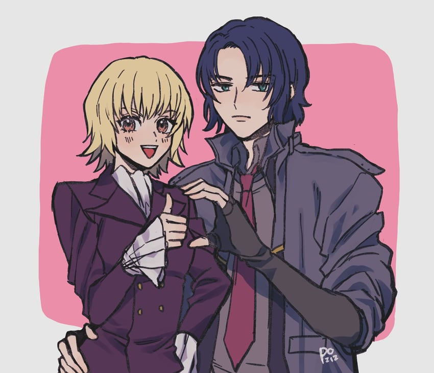 cagalli yula athha and athrun zala (gundam and 3 more) drawn by ranko2811