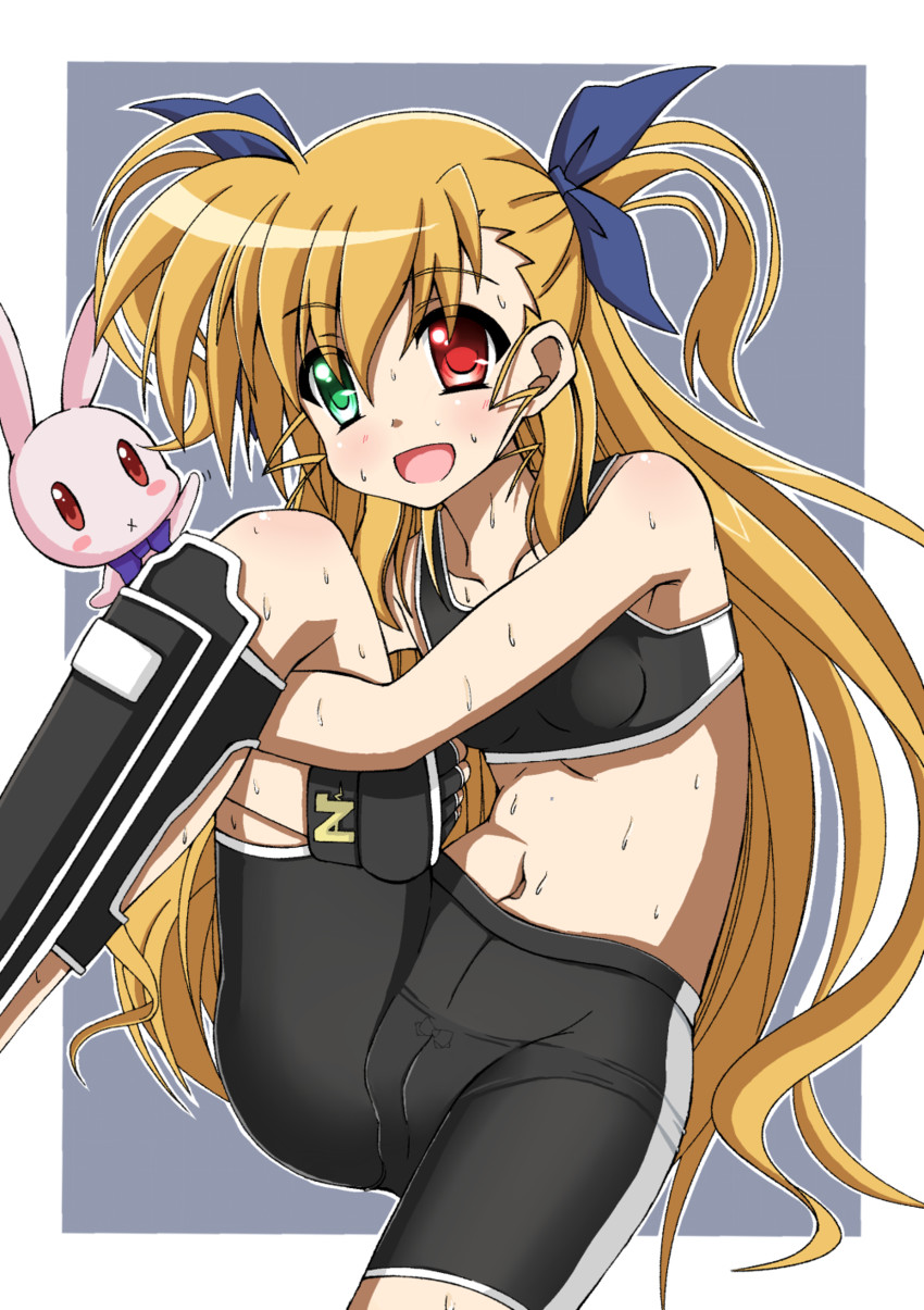 vivio and sacred heart (lyrical nanoha and 1 more) drawn by azumaya_(miyui001)