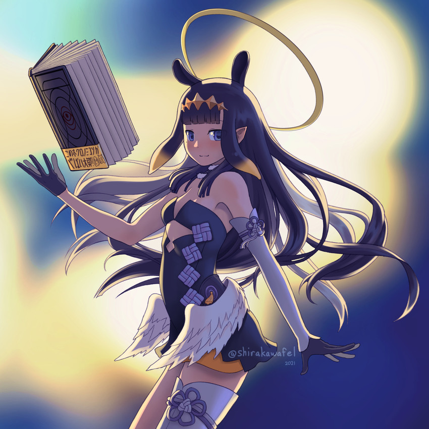 ninomae ina'nis and ao-chan (hololive and 1 more) drawn by shirakawafel