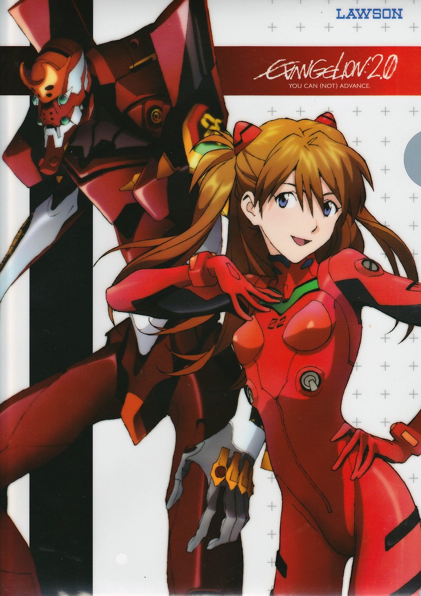 souryuu asuka langley and eva 02 (neon genesis evangelion and 3 more)