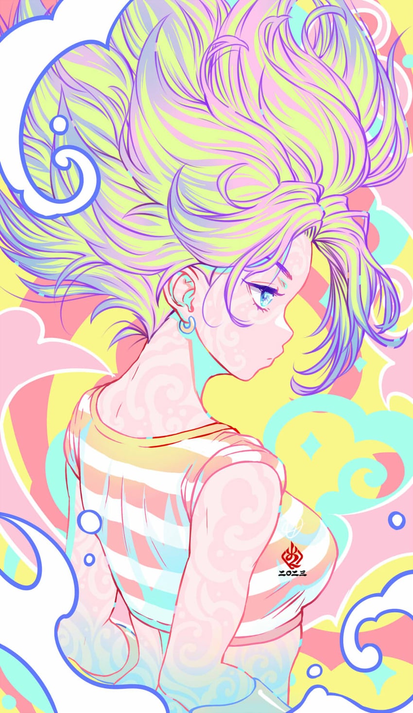 kale (dragon ball and 1 more) drawn by kanchiyo