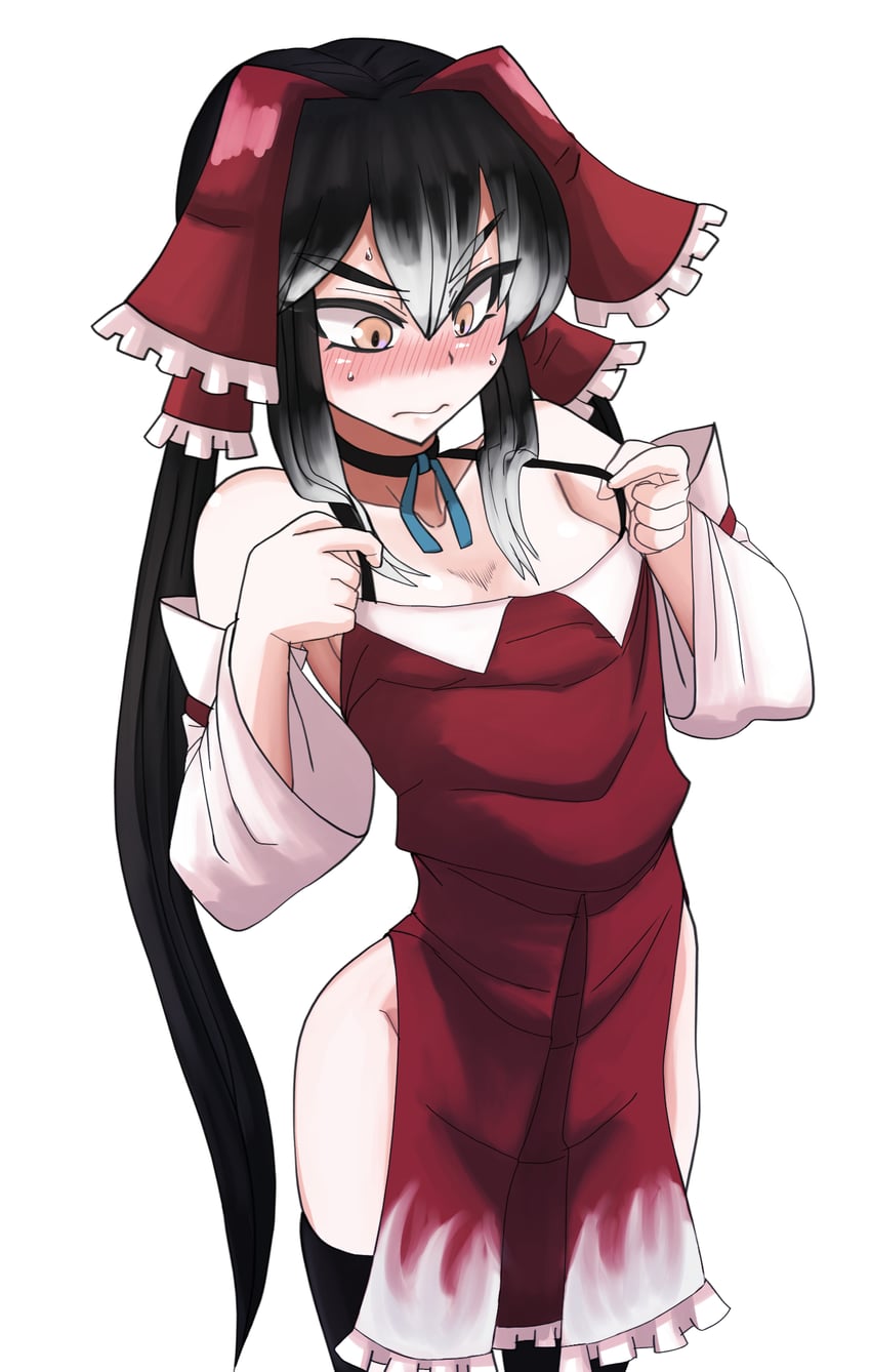 hakurei reimu and yuyusu (touhou and 1 more) drawn by pyukasshori