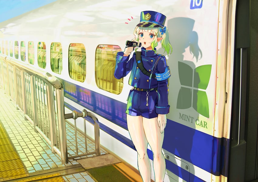 nozomi and mint fantome (blue archive and 1 more) drawn by arqa