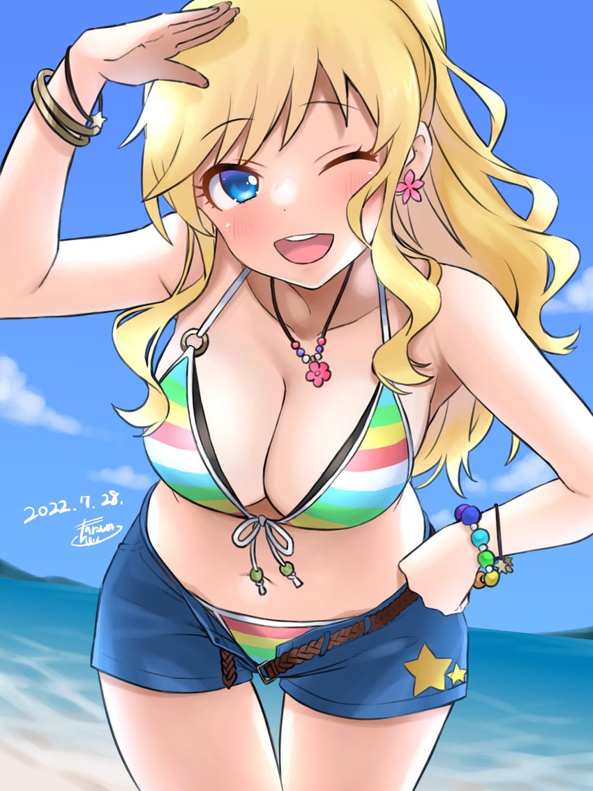 ohtsuki yui (idolmaster and 2 more) drawn by larmen_sennin