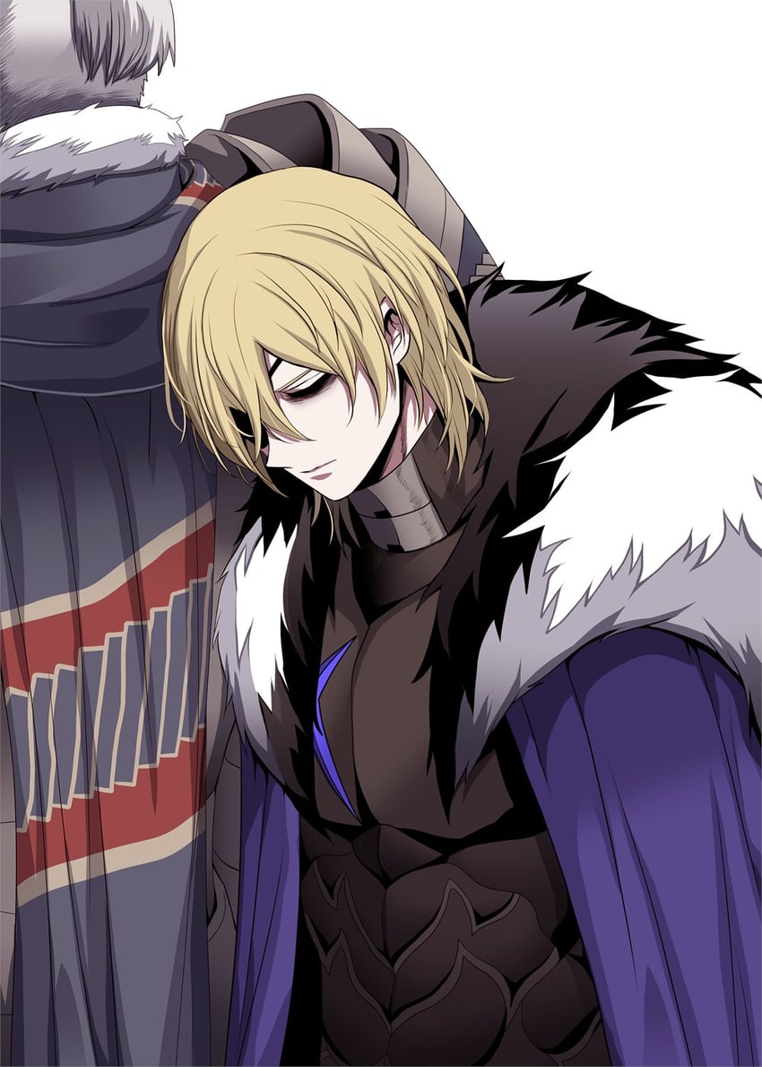 dimitri alexandre blaiddyd and dedue molinaro (fire emblem and 1 more) drawn by megubiru