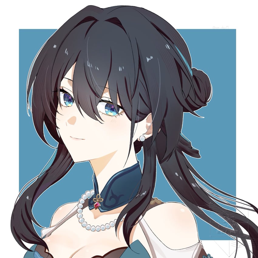 ruan mei (honkai and 1 more) drawn by new_day17