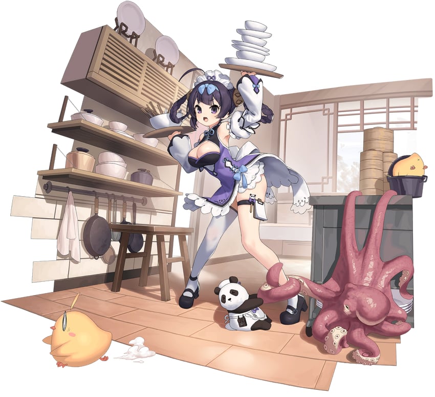 manjuu and ning hai (azur lane) drawn by kinjo_kuromomo