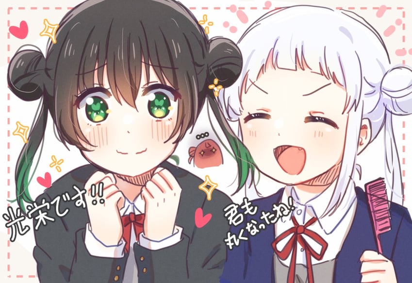 uehara ayumu, takasaki yu, and arashi chisato (love live! and 2 more) drawn by yoon_(yoon_lovelive)