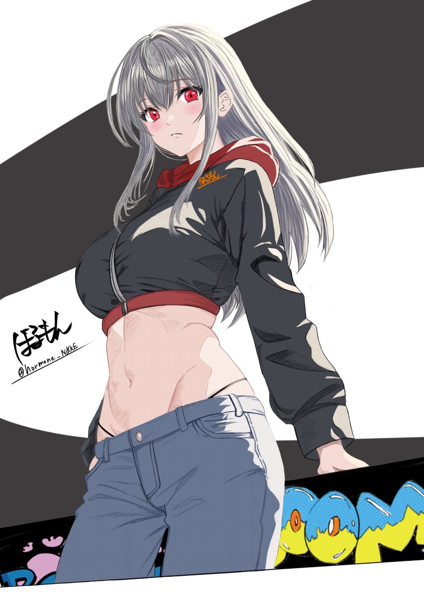 modernia (goddess of victory: nikke) drawn by hormone_nikke