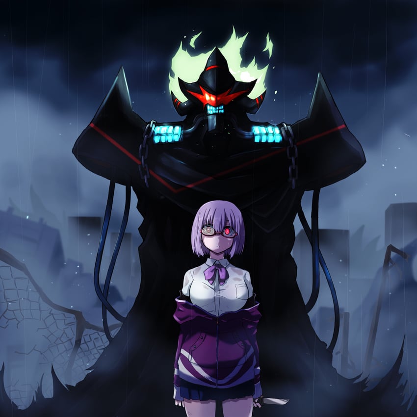 shinjou akane and alexis kerib (gridman universe and 1 more) drawn by re--ji