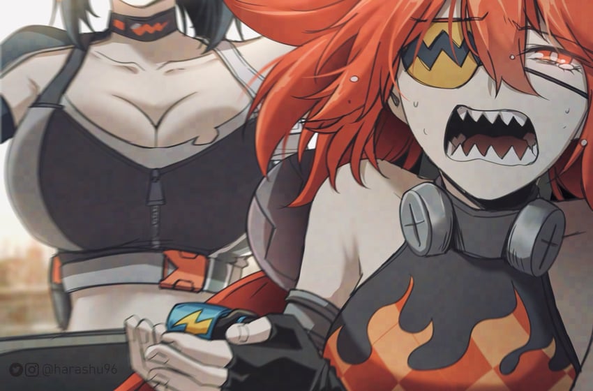 grace howard and koleda belobog (zenless zone zero) drawn by harashu_(harashu96)