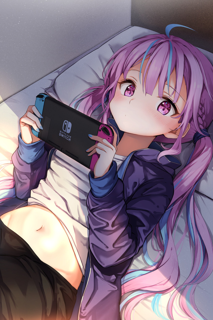 minato aqua (hololive and 1 more) drawn by summer_tail720