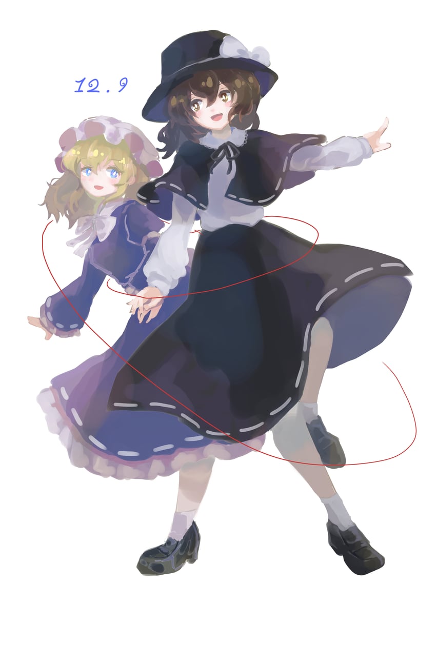 usami renko and maribel hearn (touhou) drawn by mozu_(tamakonnyaku)
