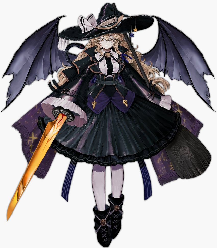 kirisame marisa and evil dragon (touhou and 1 more) drawn by stardustreverle