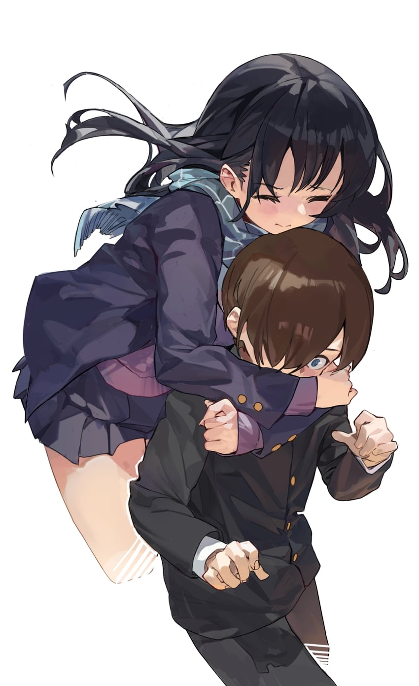 yamada anna and ichikawa kyoutarou (boku no kokoro no yabai yatsu) drawn by fatur_rasid