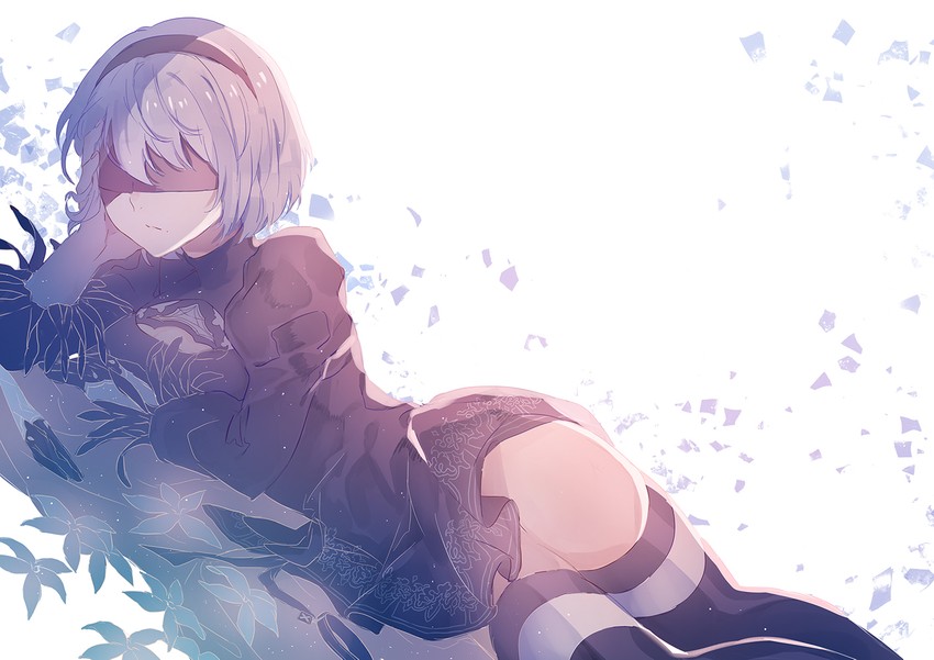 2b (nier and 1 more) drawn by ge_(plaidzone)